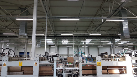 Hermetické lineární svítidlo LED 45W 6975lm 4000K Neutral IP65 IK08 Chrome HPL2 Pro Kobi