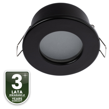 Halogenová Osvětlení Podhledová Koupelnová Hermetická GU10, IP44 Stálá Černá AQUS LUMILED