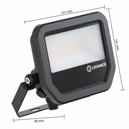 LED reflektor 17W 2400lm 4000K IP66 černý LEDVANCE reflektor