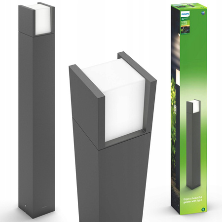 Venkovní LED zahradní svítidlo ARBOR myGarden 6W 2700K IP44 Tyč 77cm Antracit PHILIPS