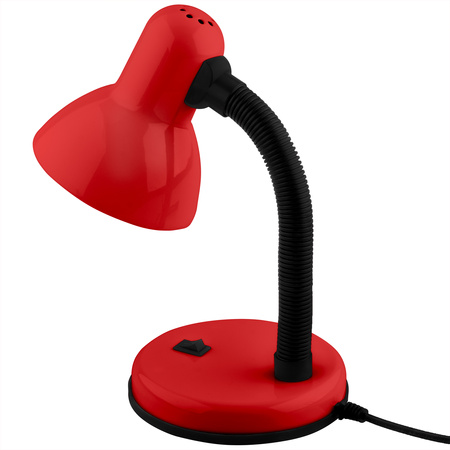 Stolní lampa Školní Noční E27, Nastavitelná Červená LUMILED