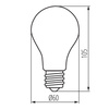 LED žárovka E27 A60 10W = 99W 1520lm 4000K neutrální bílá XLED Filament Kanlux