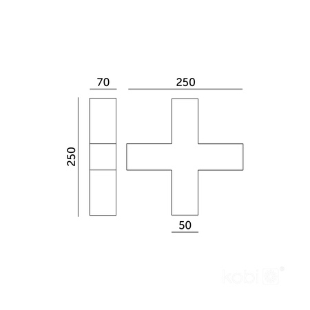 Konektor X pro LED Koline K2 15W 1500lm CCT Black Kobi