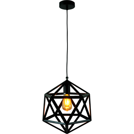 GEOMETRIC IL MIO DENMARK 1xE27 černá stropní lampa - GOLDLUX (Polux)