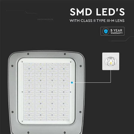 Pouliční lampa LED 200W 4000K CLASS II + III-M Typ SAMSUNG CHIP VT-200ST V-TAC