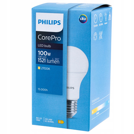 LED žárovka E27 A60 13W = 100W 1521lm 2700K Warm PHILIPS