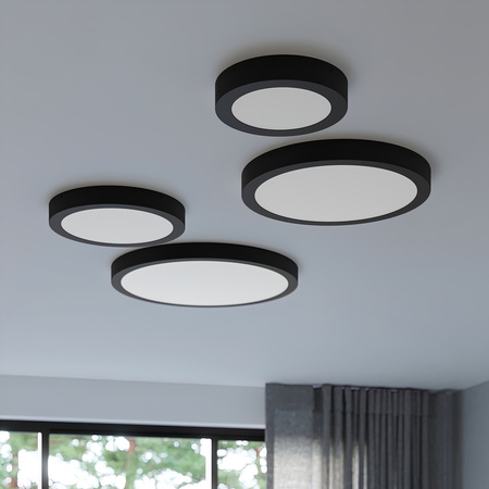 Stropní svítidlo Plafond ONYX 30 LED 23W 3000K 1813lm bílé Minimalistické SOLLUX