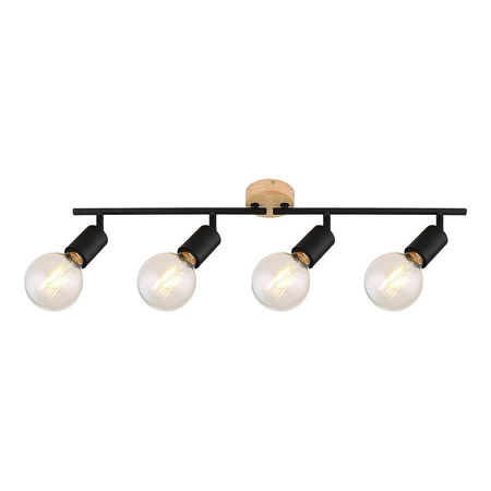 Bodové stropní svítidlo 4x E27 Black Industrial Pablo 3979 Rabalux