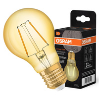 Dekorativní LED žárovka A60 E27 2,5W = 22W 220lm 2400K Warm 300° Vintage 1906 Osram