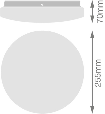 LED 18W 1350lm 3000K IP44 Essential Ledvance White venkovní stropní a nástěnné svítidlo