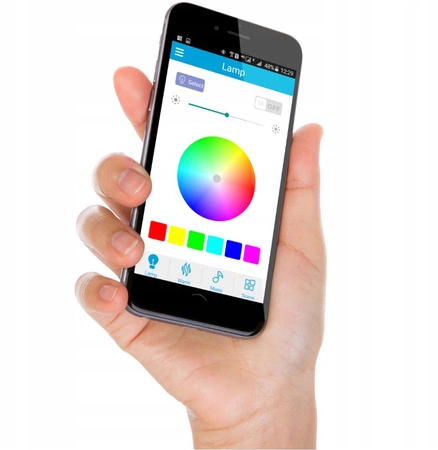 PLAFON LED 50cm kulatá stropní lampa RGBW 3000K-6500K + dálkové ovládání BLUETOOTH reproduktor