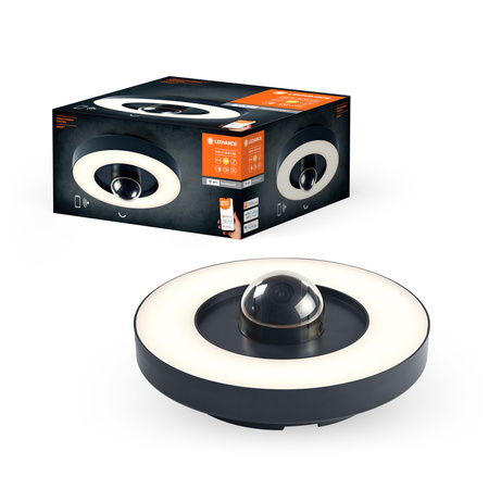 LED zahradní stropní svítidlo 22W 3000K Teplá bílá IP44 SMART+ s WiFi kamerou s pohybovým a soumrakovým senzorem. stmívatelné LEDVANCE