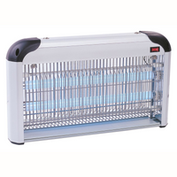 Stojací lampa proti hmyzu 30W 60m2 STŘÍBRNÁ IK02