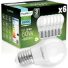 6x LED žárovka E27 kapka P45 8W = 60W 880lm 6500K studená bílá 180° LUMILED