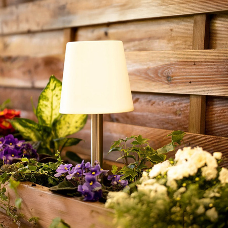 Solární zahradní LED lampa zapichovací dekorativní stojací venkovní svítidlo IP44