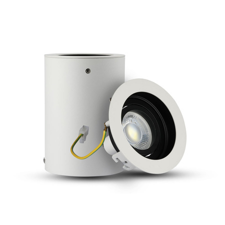 Bodové stropní svítidlo GU10 kulaté bílé/růžové zlato VT-865 V-TAC - 5letá záruka