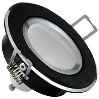 Pohyblivé stropní vestavné svítidlo SUN OLAL GOLDLUX (Polux) černý hliník GU10