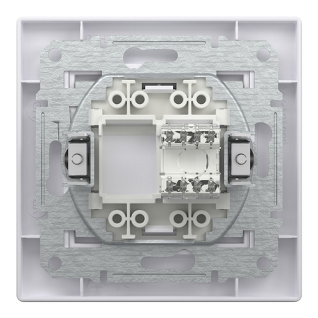 Počítačová zásuvka RJ45 Cat. 6 UTP s rámem Bílá SCHNEIDER ASFORA