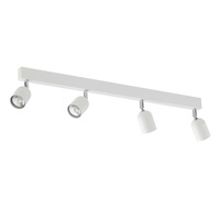 TOP WHITE Spot Bílo-stříbrné páskové stropní svítidlo Moderní 4xGU10 1024 TK Lighting
