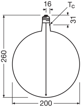 Dekorativní LED žárovka E27 4,8W = 10W 100lm 1800K teplé 320° kouřové vlákno stmívatelné Vintage 1906 Osram