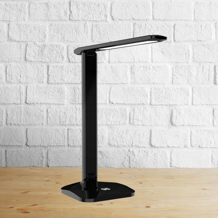 LED noční stolní lampa 9W CCT 3v1 3500-6500K školní USB černá