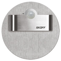 LED schodišťové svítidlo 2.4W 6500K 230V IP20 Inox RUEDA SHORT se snímačem pohybu Skoff