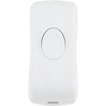 Kolébkový vypínač na bílém krouceném kabelu