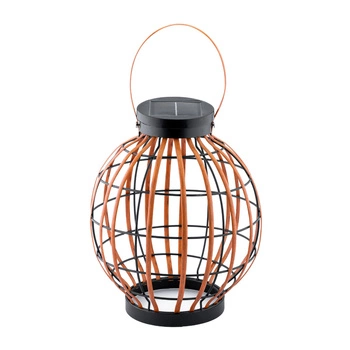 LED solární lampa Venkovní zahradní stojací závěsná lucerna 3000K IP44 30.5 cm soumrakový senzor