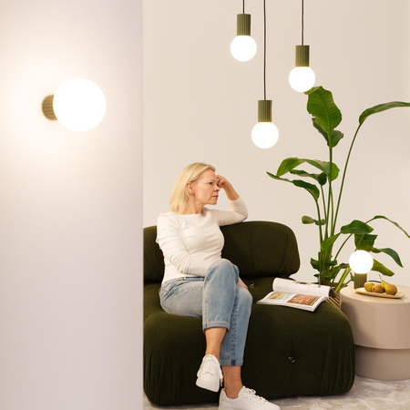 Stolní stolní lampa G9 Round Olive Modern Matte Halo Sollux