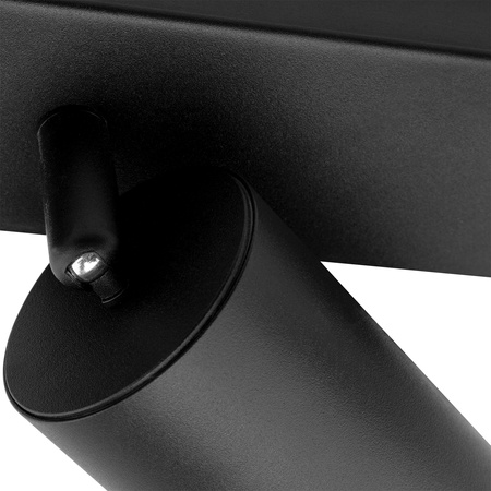 LED bodové stropní svítidlo 3x GU10 IP44 ADERO Black Lumiled