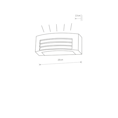 Zahradní lampa Nástěnná lampa ORINOKO 4387 E27 IP44 Horní Spodní Grafit Nowodvorski