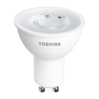 LED žárovka GU10 5W = 50W 345lm 6500K Studená bílá Spotlight TOSHIBA Stmívatelné