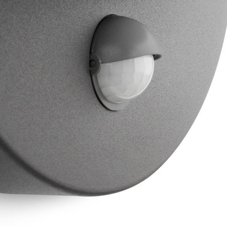 Zahradní lampa LED nástěnná lampa ČERVEN myGarden E27 IP44 kulatá se senzorem pohybu antracit PHILIPS