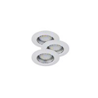 SPOT 3W 240lm 3000K GU10 White Minimalist IP44/IP40 Lite Rabalux Bodové svítidlo pro montáž pod omítku