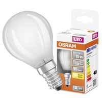 E14 P45 LED žárovka 1.5W = 15W 136lm 2700K Teplá bílá 300° vlákno OSRAM STAR