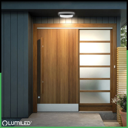 Zahradní nástěnná lampa 2x E27, kulaté LARIS LUMILED