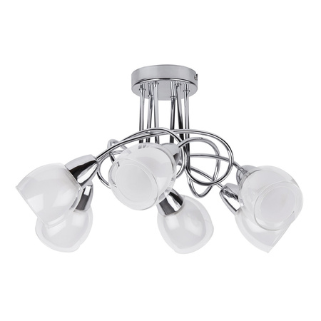 Stropní svítidlo 6x E14 Chrome Classic Dave Rabalux