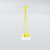 DIEGO LED závěsné stropní svítidlo 5xE27 Overhang Yellow SOLLUX