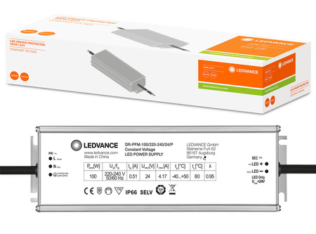 LED pásek 100W 24V DC IP66 LEDvance hermetický napájecí zdroj