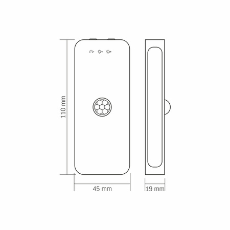 Dobíjecí lampa s detektorem pohybu Magnetic CCT VL-NL053W-S Videx
