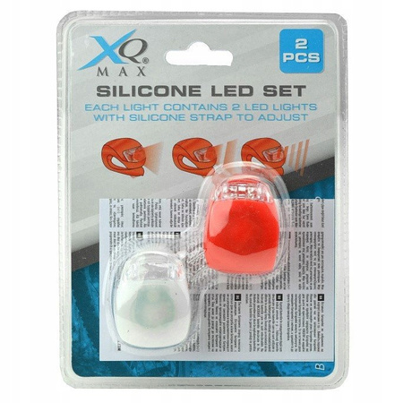 LED světla na kolo přední + zadní silikonové XQ MAX