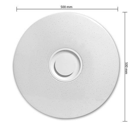 LED PLAIN 50cm kulatá stropní lampa RGBW 3000K-6500K + dálkové ovládání BLUETOOTH SPEAKER