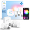 3x LED žárovka E27 A60 8W = 60W 806lm 2200-6500K CCT + RGB SMART Smart Bluetooth ZigBee White and Color Ambiance + Bridge Bridge Philips HUE Starter Kit