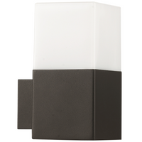 LED zahradní nástěnné svítidlo E27 NEW YORK rovné 16cm grafitové - GOLDLUX (Polux)