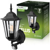 Zahradní nástěnná lampa snímač pohybu, E27 lucerna Černá BELLIS LUMILED