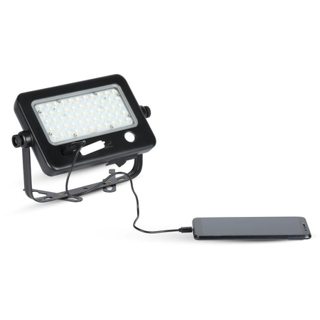 Reflektor LED 10W 4000K IP65 + USB solární panel IP65 VT-788-10 V-TAC