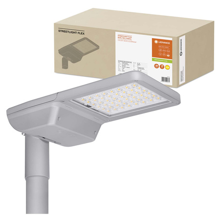 LED pouliční osvětlení průmyslové silnice svítidlo 80W 11400lm 3000K IP66 bílé pouliční osvětlení Flex Ledvance