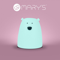 Dětské noční světlo LED 3000K Warm + Multicolour RGB Battery Blue MARY'S SMALL BEAR