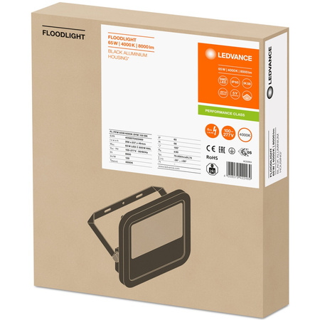 LED reflektor 65W 8000lm 4000K IP65 černý LEDVANCE reflektor