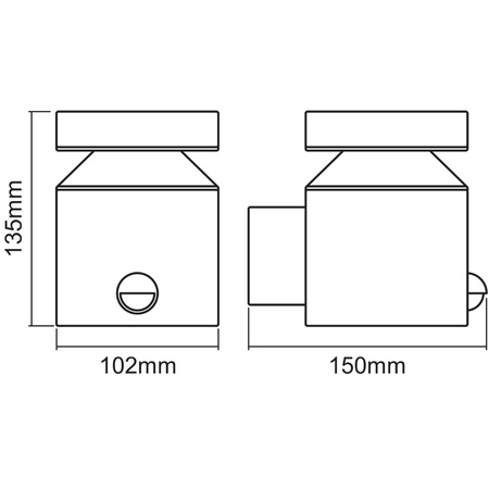 Nástěnné svítidlo fasádní svítidlo venkovní svítidlo 6W 360lm 3000K se senzorem Endura Style Cylinder LEDVANCE